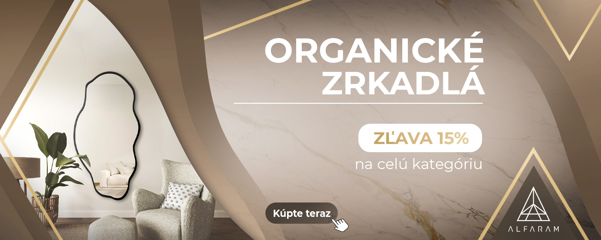 Zrkadl&aacute; v organick&yacute;ch tvaroch